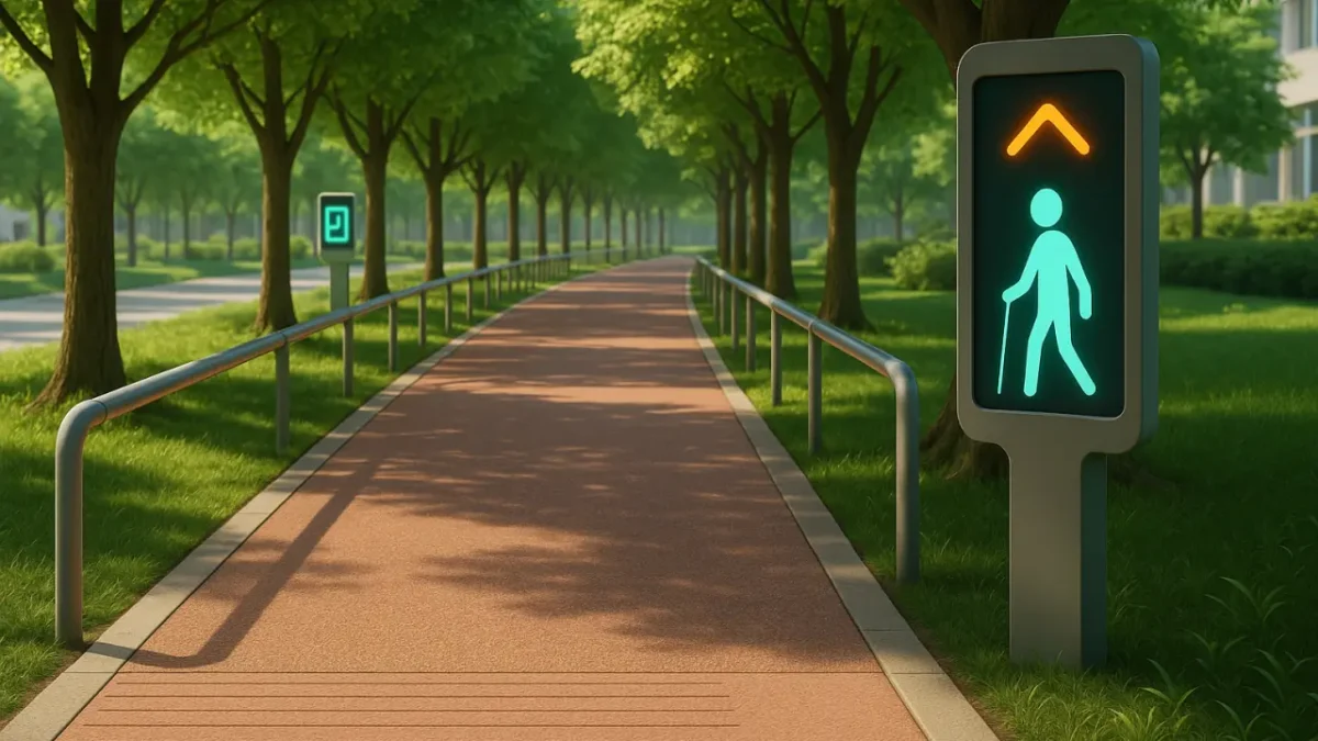 Jalur Teduh untuk Lansia: Permukaan Empuk, Pagar Pandu, dan Penunjuk Digital