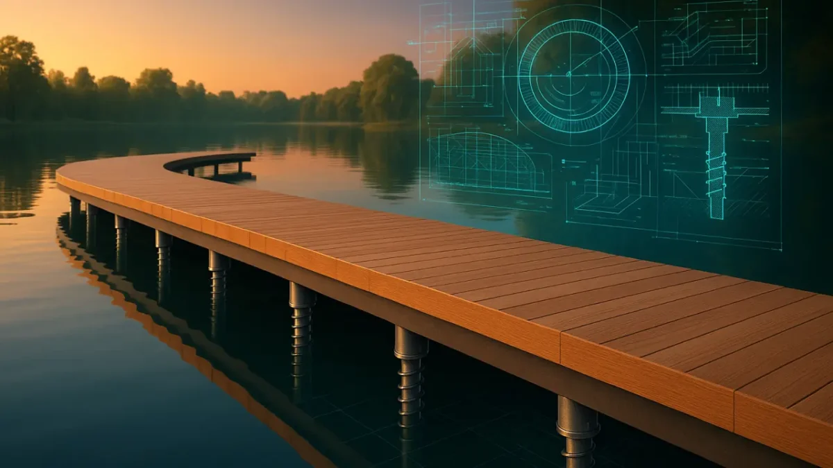 Membangun Boardwalk Tepi Danau: Fondasi Sekrup Mikro dan Panduan BIM Ringkas