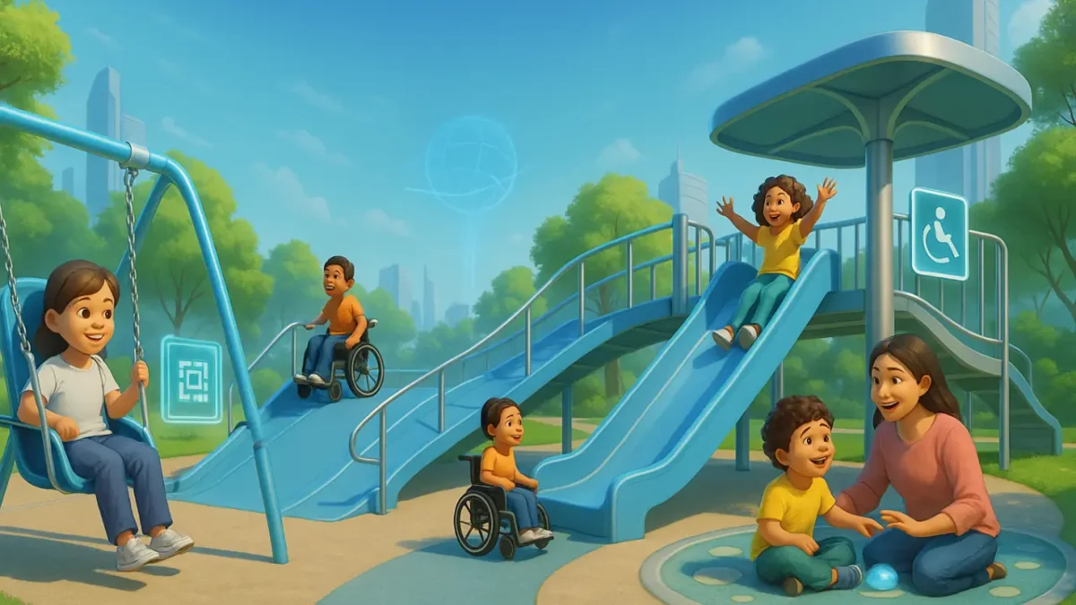 Playground Inklusif: Desain Ramah Disabilitas dengan Panduan QR dan Tur Virtual