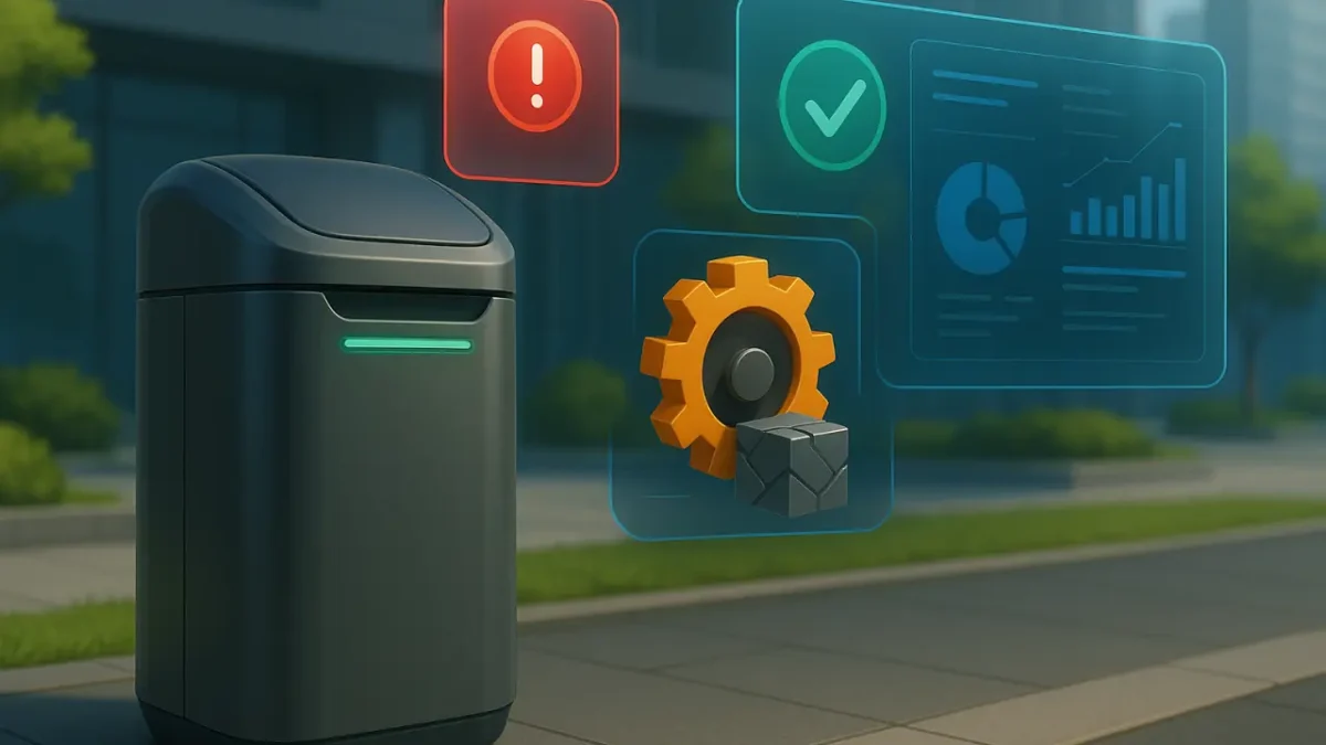 Tempat Sampah Pintar: Kompres Otomatis, Notifikasi Penuh, dan Dasbor Kebersihan